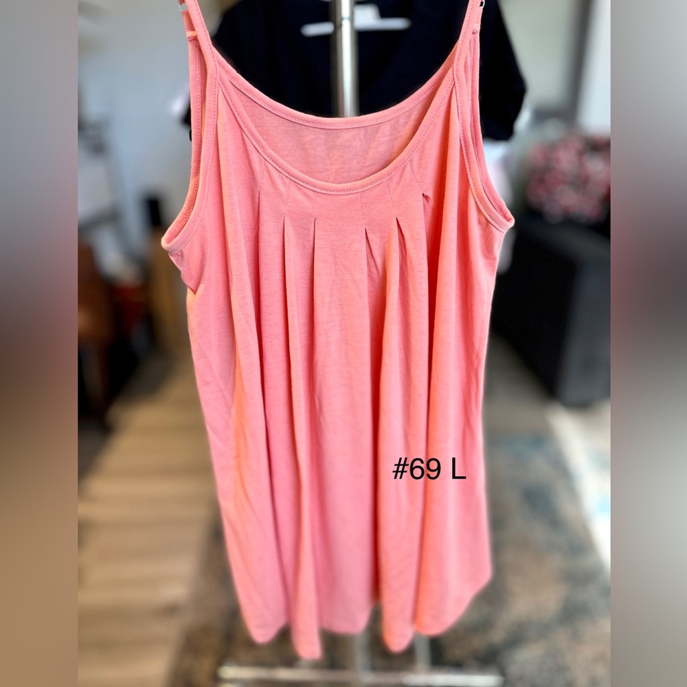 L new pink tank top